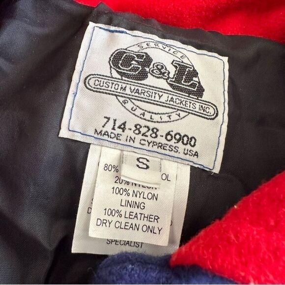 Holloway Blue and White Varsity Jacket - Picture 6 of 9